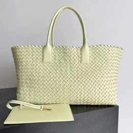 Top quality designer luxury Commuter bag shopping bag tote bag cabat top grade lambskin classic wide woven elements portable one shoulder size 51 * 18 * 28CM hdmbags2024