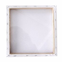 1pc Small Art Board White Blank Square Artist Canvas Wooden Board Frame Primed For Oil Acrylic Paint Mayitr Painting Boards276S