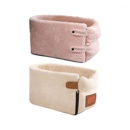 Cat Beds & Furniture Car Pet Safety Seat Auto Center Console Dog Nest Pad Portable Removable Carrier Bag Puppy For Automobile237D