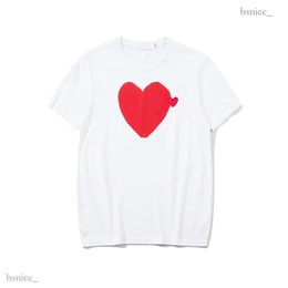 Comme Des Garcon Designer Brand Men's T-shirts Summer Mens T-shirts Cdgs Play T Shirt Commes Short Sleeve Womens Design Badge Garcons Embroidery Heart Red Love 5920