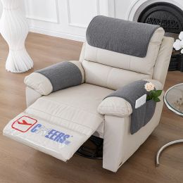 Cushion Recliner Chair Armrest And Backrest Slipcover Anti Slip Pets Kids Sofa Armrest Towel Armchair Furniture Protector Couch Cushion