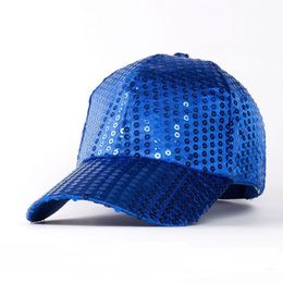 2017 New Fashion Unisex Sequins Embroidery Baseball Cap Trendy Paillette Curved Brim Hat Women Hip Hop Caps Men Snapback Hats278n