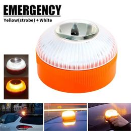 Car Emergency Light USB LED Flashlight Strobe Light Road Accident Lamp Replaceable Battery Waterproof Warning Light Repair Light