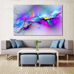 Wall Pictures For Living Room Abstract Oil Painting Clouds Colourful Canvas Art Home Decor No Frame3285