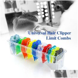 Hair Brushes Mythus Senior Magic Clipper Limit Comb Cutting Guide Combs Attachment 10 Pieces Magnetic Colorf Barber Guards5457623 Drop Otfcy