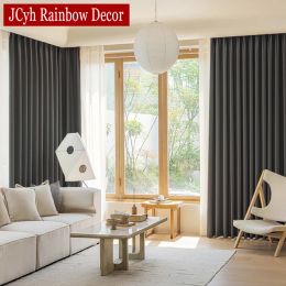 Curtains Window Blackout Curtains for Living Room Bedroom Solid Insulated Curtain in Kitchen Hall Drapes Rideaux Customize Blinds Fabric