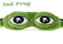 New Adults Kids Sad Frog 3D Eye Mask Toys Soft Sleeping Funny Plush Stuffed Toys for Children Costumes Accessories Party Gift8147430