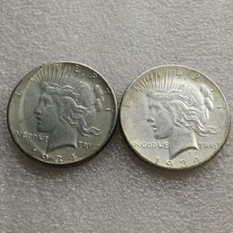 US head-to-head 1934 Peace Dollar Two face Copy Coin - 201i