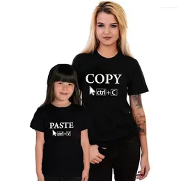 Women's T Shirts Copy & Paste Cute Mother And Daughter Matching Couple T-Shirts Good Quality Crewneck Short Sleeve Tshirt