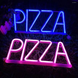 Table Lamps Neon Light Led Sign Lamp Pizza Letter Energy-saving Flicker Free Wall Art Background Decor For A