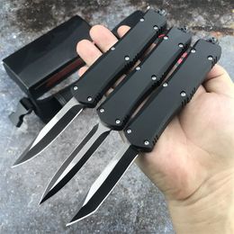 Micro A07 Small Tactical Automatic Knife 440C Blade Zinc Alloy Handle Self Defence Hunting Easy To Carry Outdoor Hunting Hiking Pocket Utility Survival Knife