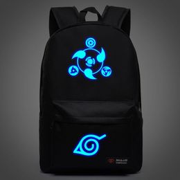 New Naruto Backpack Boy Girl Hokage Ninjia School Bags For Teenagers Sports Bag Japanese Anime Canvas Backpacks330G