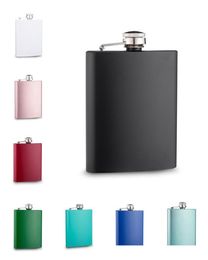 mixed colored 6oz painted stainless steel hip flask with screw capcustomized logo accept colored 6oz painted stainless steel hip 5315700