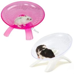 Wheels Pet Hamster Running Wheel Mute Flying Saucer Steel Axle Wheel Running Disc Toys Cage Small Animal Hamster Accessories