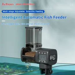 Feeders Jebao Jecod 2023 New Aquarium Fish Tank Feeder Intelligent Automatic Feeder Digital Timing Remote Control Fish Feeding