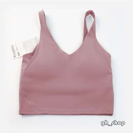 High Quality Lulu Align Tank Top Designer U Bra Yoga Outfit Women Summer Sexy T Shirt Solid Sexy Crop Tops Sleeveless Fashion Vest 16 Colors 2304