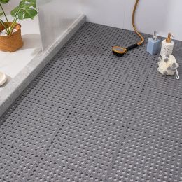 Mats Nonslip Mat Toilet Splicing Ground Mat Air Massage Bath Mats Bathroom Carpet PVC Mesh Soft Plastic Mat Floor Pad
