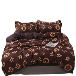 Luxury Bedding Set Duvet Cover Sheet Pillowcase For Adult Kids Home Textile 240306