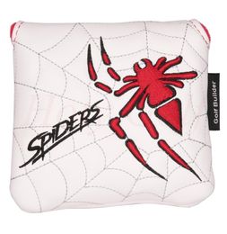 High quality 1pc Spider Embroidery Magnet Golf Club Square Mallet Putter Head Cover8251119