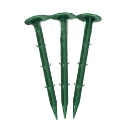 Stakes 100pcs/set Ground Nail Film Fixed Garden Pegs Greenhouse Film Weed Prevention Ground Cloth Sunshade Fly Net Plastic Fixed Pegs