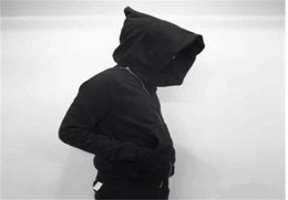 New Hoodies Men zipper Cardigan harajuku black sweatshirts hip hop swag style skateboard streetwear Cloak Hooded jacket coat X07263484370