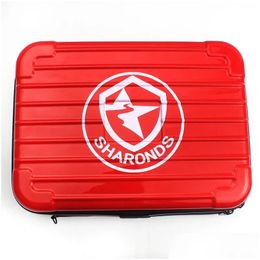 Hair Salon Tools Care Storage Box Special Bag For Red Hairdresser Portable Fashionable Durable Mtifunctional Scissors Tool Drop Delive Otivq