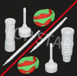 14mm 18mm MaleFemale Domeless Ceramic Nails 6 in 1 Ceramic carb cap VS Ceramic Dabber fit 20mm Coil 4PCS A Whole 9990445