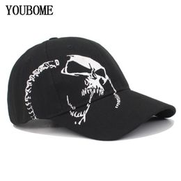 YOUBOME Fashion Women Baseball Cap Snapback Caps Trucker Hats For Men Embroidery Skull Casquette Bone Vintage Sport Dad Male Cap199w