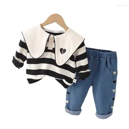 Clothing Sets Spring Autumn Baby Girls Clothes Suit Children Fashion T-Shirt Pants 2Pcs/Sets Toddler Casual Costume Infant Kids Sportswear