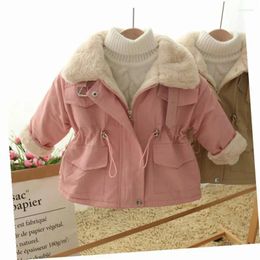 Down Coat 2024 Babys Girls Winter Plus Cotton Warm Kids Windbreaker Jacket For Fashion Children Outerwear Toddler Girl Clothes