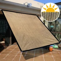 Nets Outdoor Patio Sun Shade Sail 1/2/3 M Rectangle Garden Sunshade Net Garden Balcony Net Pool Shade Sail Awning Shade Cloth