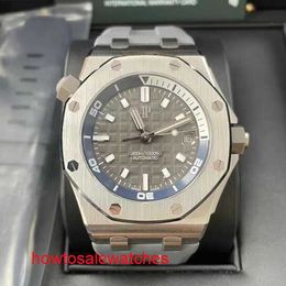 Highend Hot AP Wrist Watch Royal Oak Offshore Series 42mm Dia Platinum Precision Steel Automatic Mechanical Mens Watch Luxury Watch 15720ST