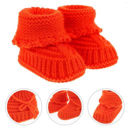 Boots Born Booties Baby Supplies Knitting Shoes Knitted Handmade Crochet For Thick