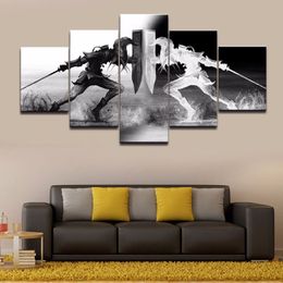 Wall Art Vikings Pictures Home Decor 5 Pieces Legend Of Zelda Canvas Painting Living Room HD Printed Cartoon Game Poster314e