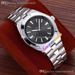 New 42mm Mens Watch Automatic Steel Case Gray White Hands Gray Dial Stainless Steel Bracelet Cheap High Quality Timezonewatch E137221D