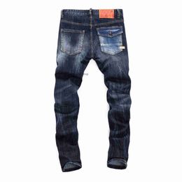 Mens Jeans2023 Designer Pants Ripped High Designer mens jeans embroidered pants fashion hole pants top selling zipper pants Patches Detail Biker Fit denim jeans th