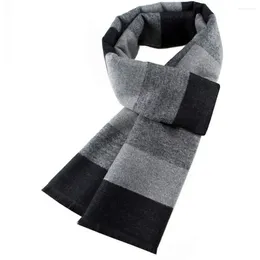 Scarves Soft Men Cashmere Scarf Casual Neckwarmer Lattice Warm Plaid Windproof Mask Pashmina Shawl Outdoor