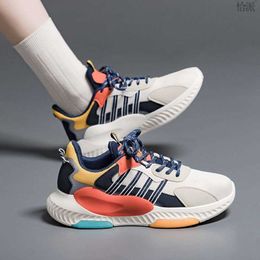 Walking Shoes Casual Shoes Korean Version of Color Blocking Couple Sports Shoes for Women Spring Flying Woven Breathable Running Shoes Soft Soled Casual