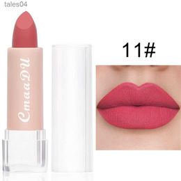 Lipstick 15 Colours Lipstick Waterproof Long Lasting Matte Velvet Mental Beauty Lip Gloss Nude Glitter Lip Gloss Beauty Red Lip Tint New 240313