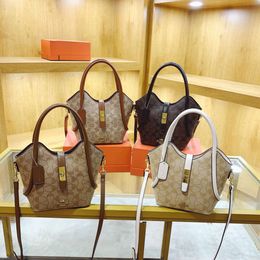 Designer Bags Are 90% Off Cheaper Texture Womens Bag 2024 New Handbag Large Capacity One Shoulder Diagonal Straddle Tide