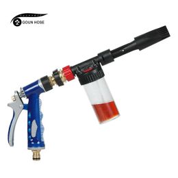 Guns Multifunctional High Pressure Water Gun Foam Pot Nozzle Garden Hose Water Gun Car Wash Cleaning Water Gun For Watering Garden