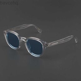 Johnny Depp Occhiali da sole polarizzati Uomo Rotondo Lemtosh Occhiali da sole Donna Luxury Brand Occhiali da vista vintage con montatura in acetato ldd240313