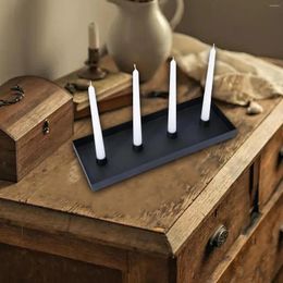 Candle Holders Taper Holder Tray Party Home Farmhouse Metal Candlestick For Valentine's Day Fireplace Anniversary Dining Room Year