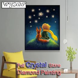 Stitch 5D Diy 100%Crystal Diamond Painting Boy and Dog Full Square Diamond Embroidery Cross Stitch Diamond Art Crystal Home Decor231212