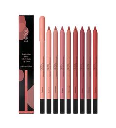Lip Pencils 8 Colors Matte Lipstick Pen With Sharpener Professional Velvet Waterproof Pencil Smooth Lipliner Beauty Cosmetic Makeu9261044
