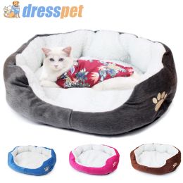 Mats Pet Cat Dog Bed Soft 7 Colours 60*50CM Cashmere Sofa Washable Detachable Beds Pets House For Puppy Chihuahua Accessories