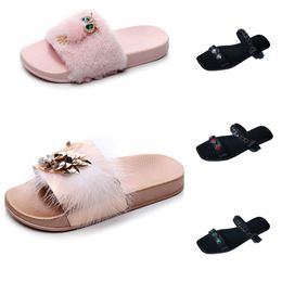 2024 New Slippers sandal platform Raffia Slipper Designer womans mens Summer Flats heel Casual Flip flop outdoors pool Sliders beach Shoe GAI