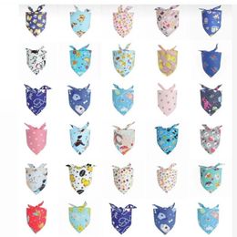 200pcs lot Dog Apparel Special making Puppy bandanas Collar scarf Bow tie Cotton pet Supplies Y70265U