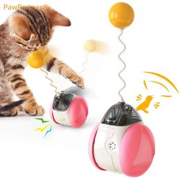 PawPartner Cat Interactive Toys Funny Ball Teaser Self-Playing Tumbler Games Scratch-Resistance Catching Kitten Accessories 240309