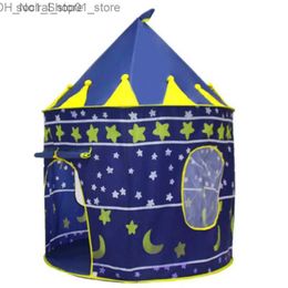 Toy Tents Toy Tents Children Boy Cubby Play House Kids Gifts Play Tent Portable Foldable Prince Folding Tent Outdoor Indoor Toy Tents Castle Q231220 L240313